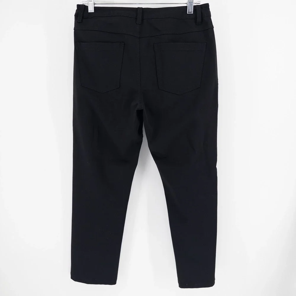 BYLT Mens 33x28 Everyday Pant 2.0 Straight‎ Fit Chino Black Stretch Trousers
